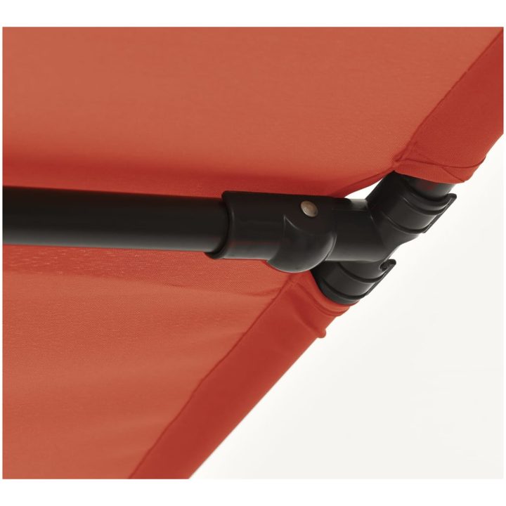 Trädgårdsparasoll med aluminiumstång terrakotta vidaXL 180 x 110 cm – bild 9