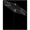 Trädgårdsparasoll med LEDs och stålstång antracit 225x225x212cm vidaXL – miniatyr 8