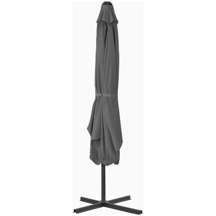 Trädgårdsparasoll med stålstång 250x250 cm antracit vidaXL – bild 3