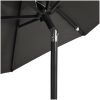 Trädgårdsparasoll med stålstång antracit 225x225x212 cm vidaXL – miniatyr 7