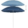 Trädgårdsparasoll med stålstång blå 180 cm vidaXL 180 cm – miniatyr 2