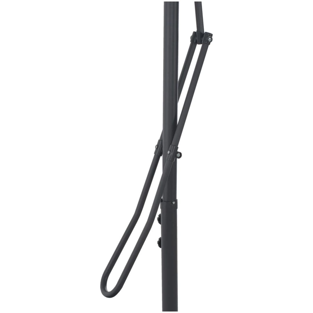 Trädgårdsparasoll med stålstång blå 300x230 cm vidaXL – bild 6