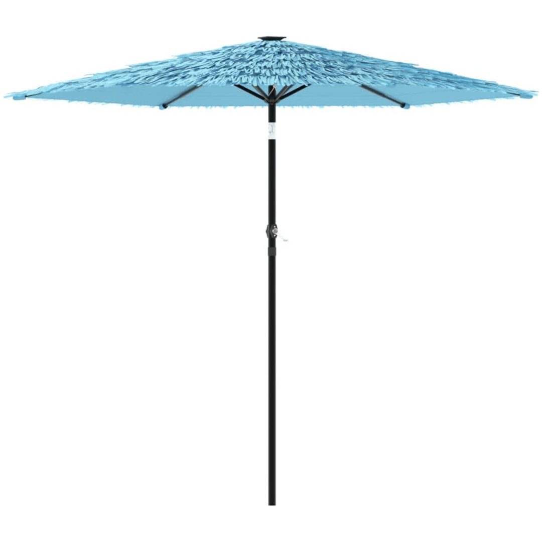 Trädgårdsparasoll med stålstång blå vidaXL 223 x 223 x 213 cm – bild 2