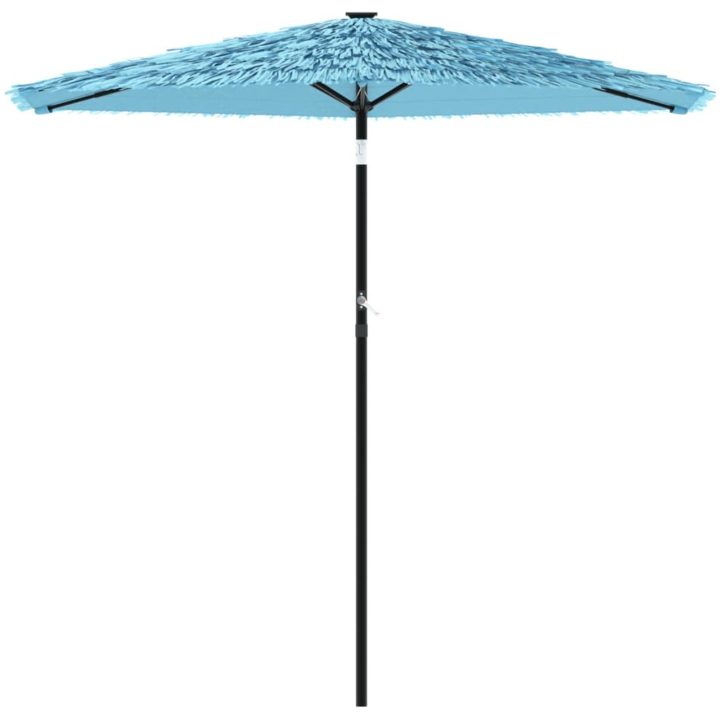 Trädgårdsparasoll med stålstång blå vidaXL 223 x 223 x 213 cm – bild 3