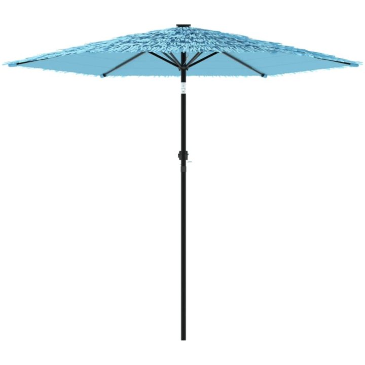 Trädgårdsparasoll med stålstång blå vidaXL 223 x 223 x 213 cm – bild 4