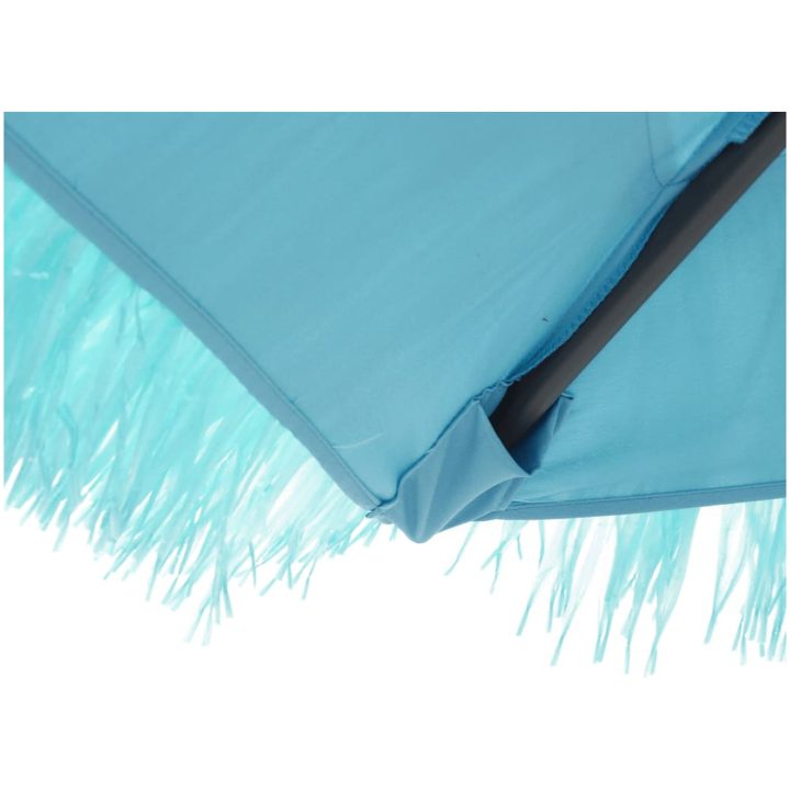 Trädgårdsparasoll med stålstång blå vidaXL 223 x 223 x 213 cm – bild 7