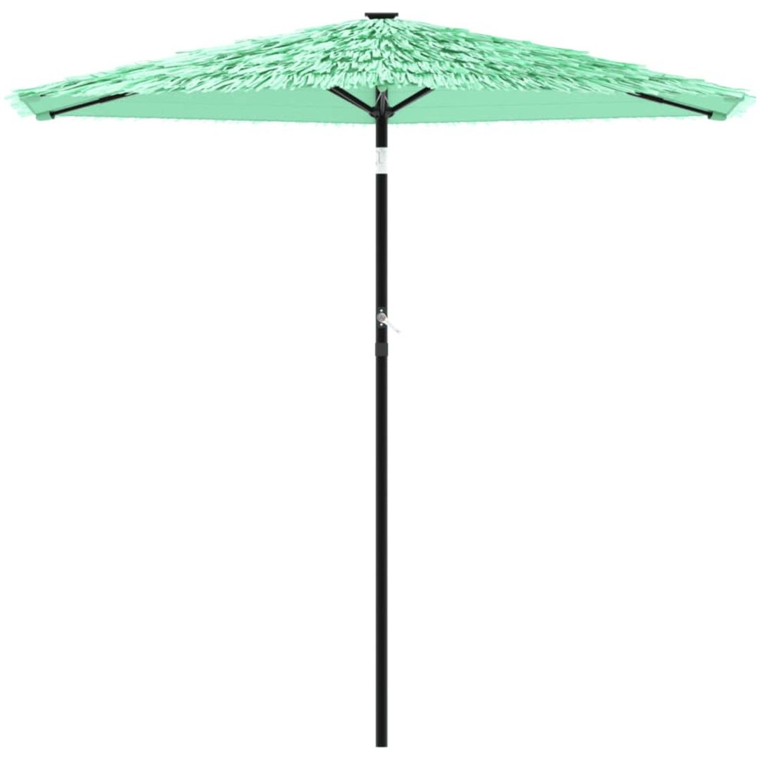 Trädgårdsparasoll med stålstång grön vidaXL 223 x 223 x 213 cm – bild 3