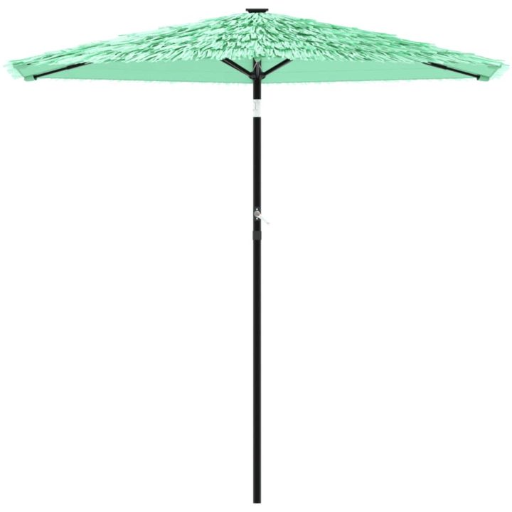Trädgårdsparasoll med stålstång grön vidaXL 223 x 223 x 213 cm – bild 3
