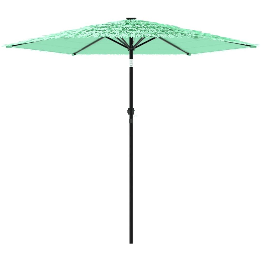 Trädgårdsparasoll med stålstång grön vidaXL 223 x 223 x 213 cm – bild 4