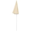 Trädgårdsparasoll med stålstång sand 180 cm vidaXL 180 cm – miniatyr 3
