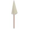 Trädgårdsparasoll med stålstång sand vidaXL 180 cm – miniatyr 2