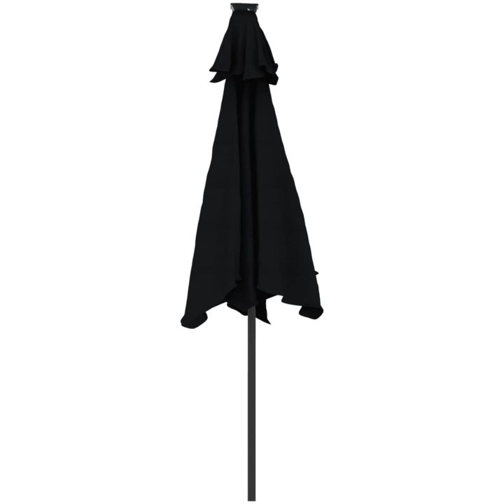 Trädgårdsparasoll med stålstång svart 225x225x212 cm vidaXL – bild 6