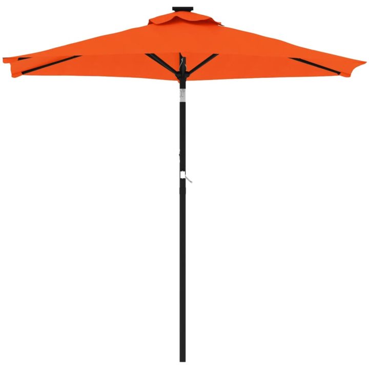 Trädgårdsparasoll med stålstång terrakotta 225x225x212 cm vidaXL – bild 3