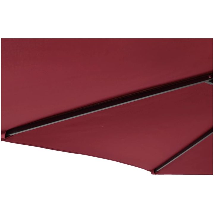 Trädgårdsparasoll med stålstång vinröd 225x225x212 cm vidaXL – bild 8