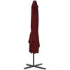 Trädgårdsparasoll med stålstång vinröd 250x250x230 cm vidaXL – miniatyr 3