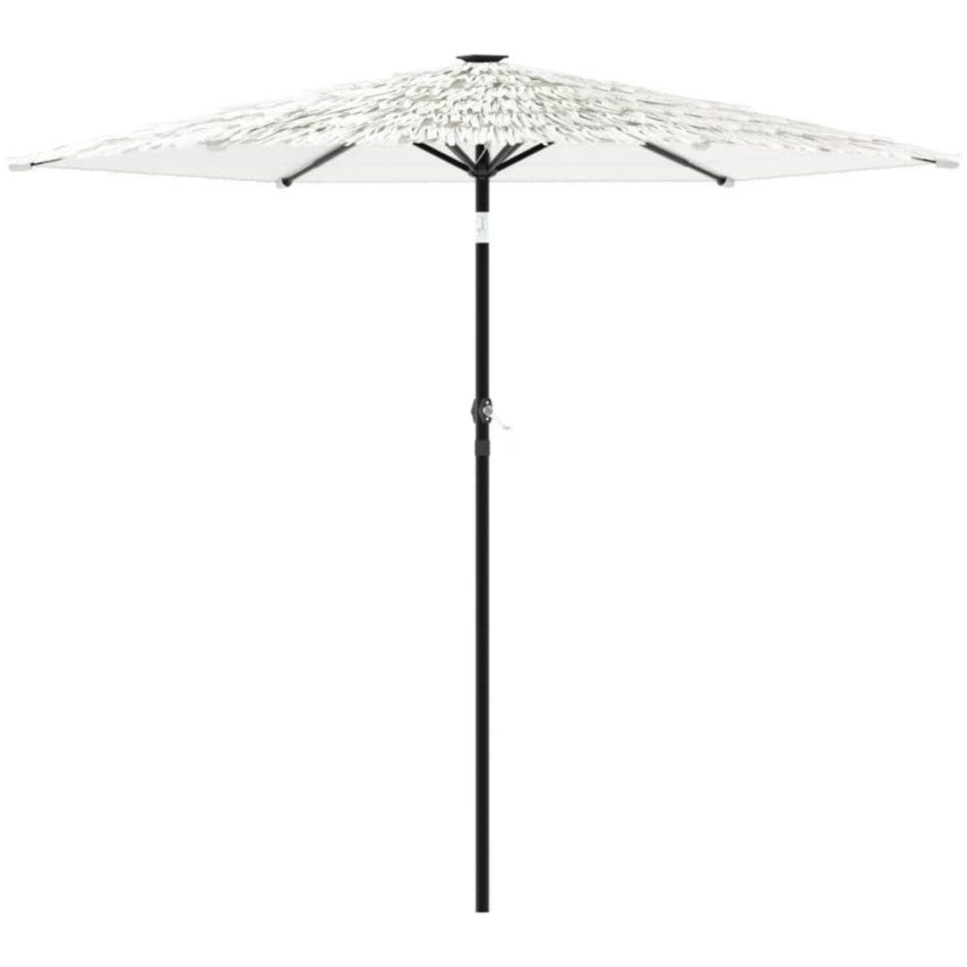 Trädgårdsparasoll med stålstång vit vidaXL 223 x 223 x 213 cm – bild 2