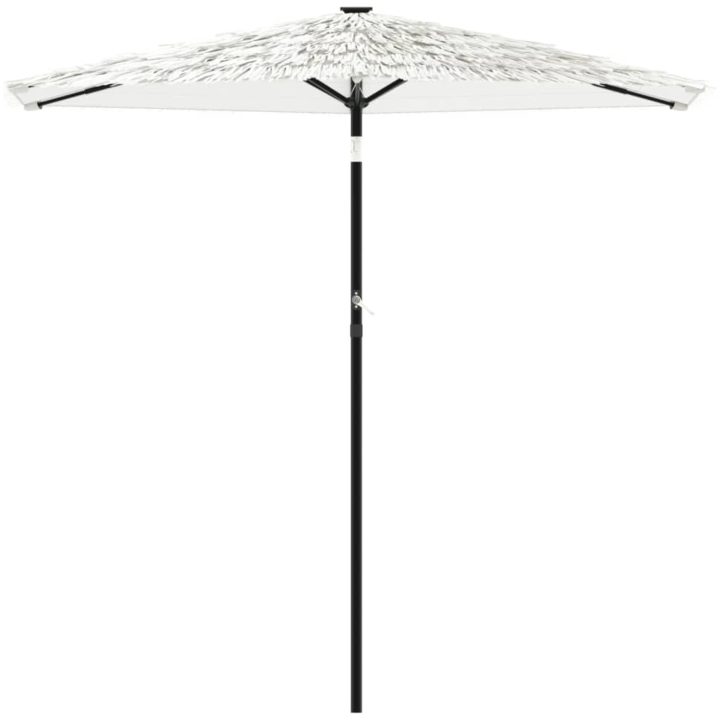 Trädgårdsparasoll med stålstång vit vidaXL 223 x 223 x 213 cm – bild 3