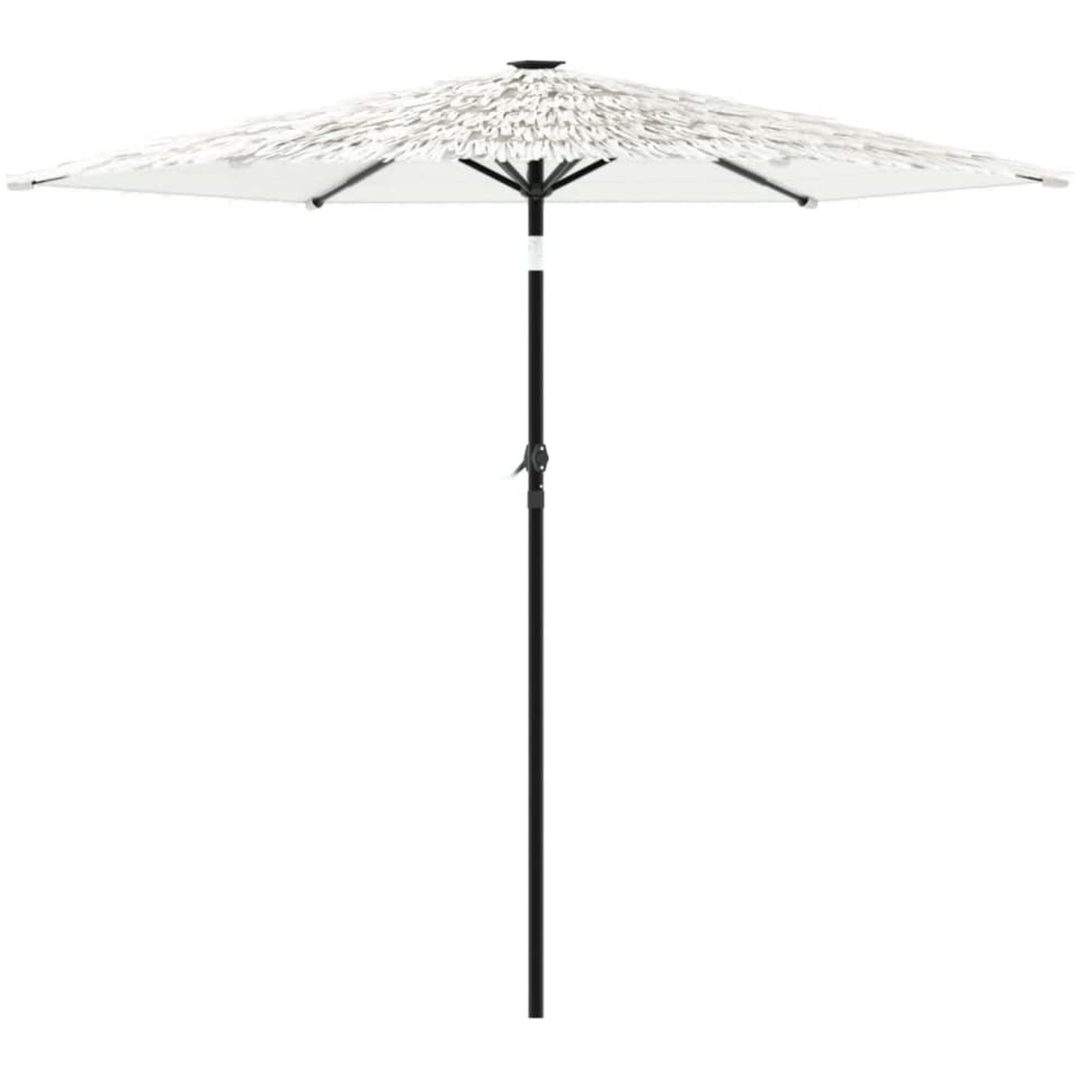 Trädgårdsparasoll med stålstång vit vidaXL 223 x 223 x 213 cm – bild 5