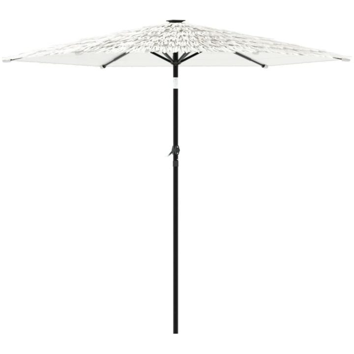 Trädgårdsparasoll med stålstång vit vidaXL 223 x 223 x 213 cm – bild 5