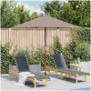 Trädgårdsparasoll med trästång 150x200 cm taupe vidaXL – miniatyr 1