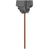 Trädgårdsparasoll med trästång 270 cm antracit vidaXL – miniatyr 4