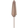 Trädgårdsparasoll med trästång 270 cm taupe vidaXL – miniatyr 3