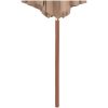 Trädgårdsparasoll med trästång 300 cm taupe vidaXL – miniatyr 4