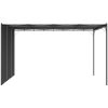 Trädgårdspaviljong med draperier antracit vidaXL 4 x 3 x 2.25 m – miniatyr 3