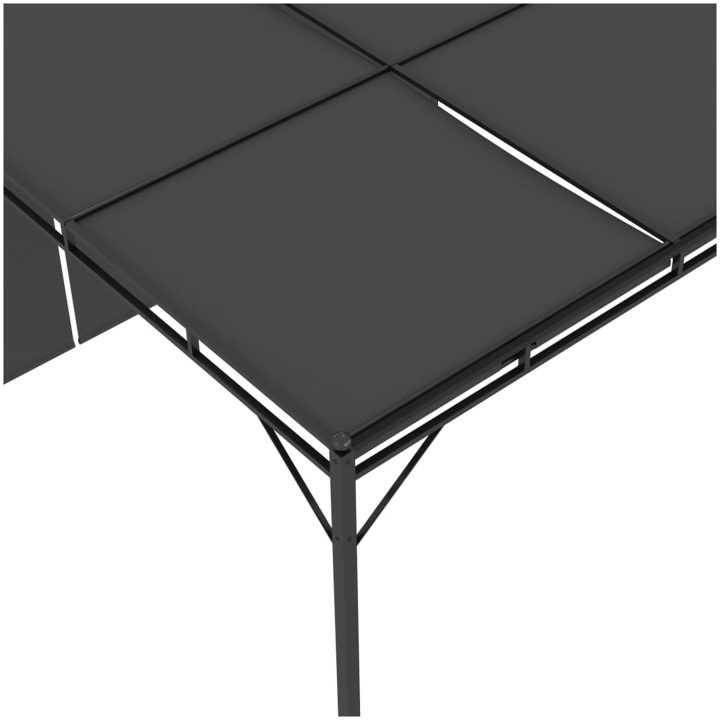 Trädgårdspaviljong med draperier antracit vidaXL 4 x 3 x 2.25 m – bild 7
