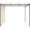 Trädgårdspaviljong med draperier gräddvit vidaXL 3 x 3 x 2.25 m – miniatyr 3