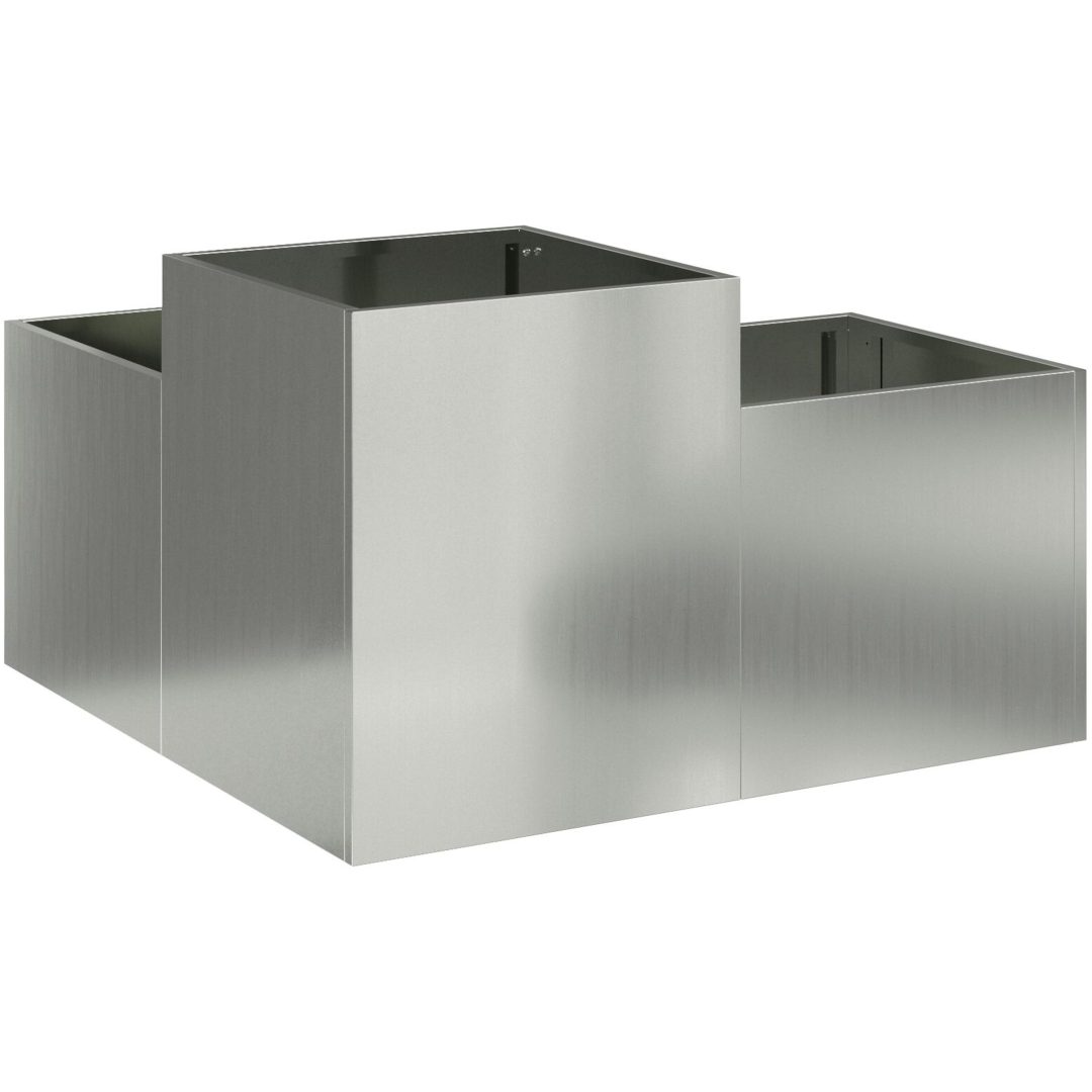 Trädgårdsplanta Galvaniserat Stål vidaXL 80 x 80 x 48 cm – bild 5
