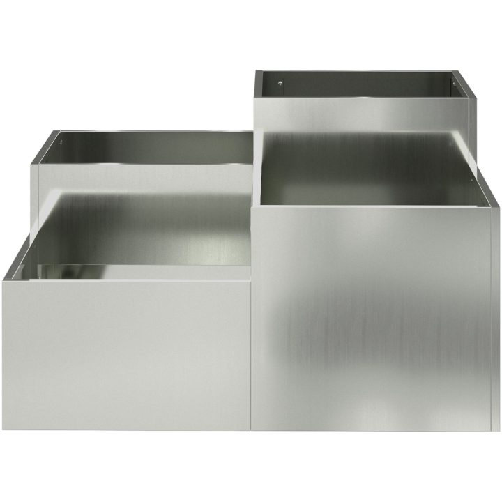 Trädgårdsplanta Galvaniserat Stål vidaXL 80 x 80 x 48 cm – bild 6