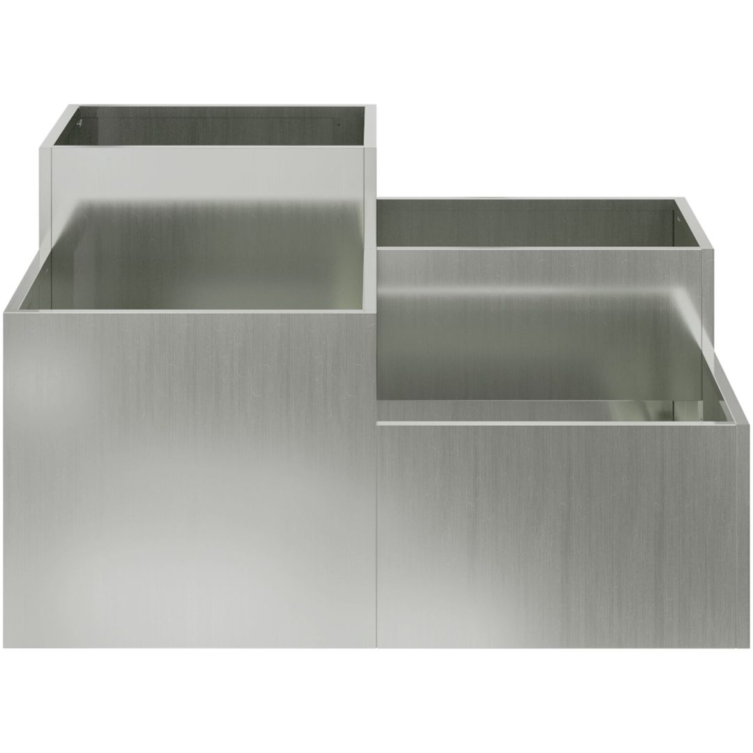 Trädgårdsplanta Galvaniserat Stål vidaXL 80 x 80 x 48 cm – bild 7