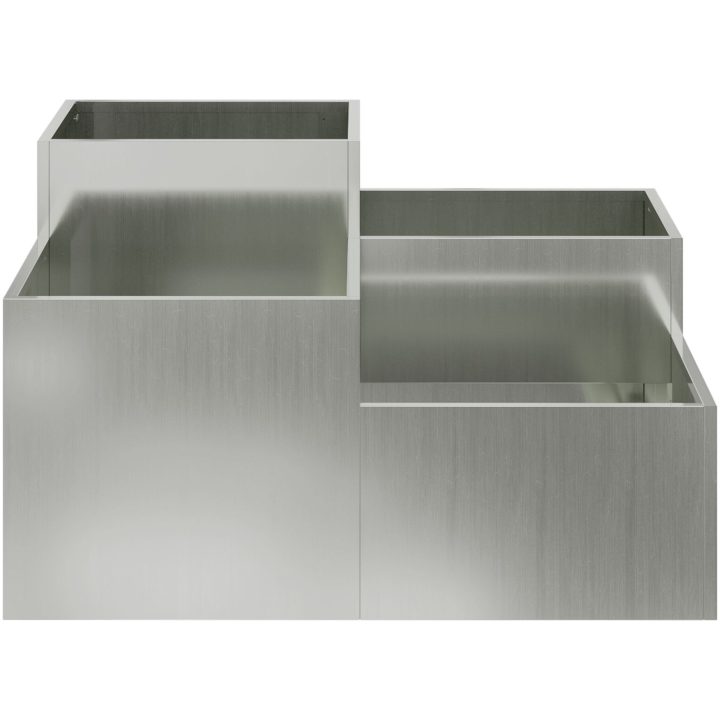 Trädgårdsplanta Galvaniserat Stål vidaXL 80 x 80 x 48 cm – bild 7