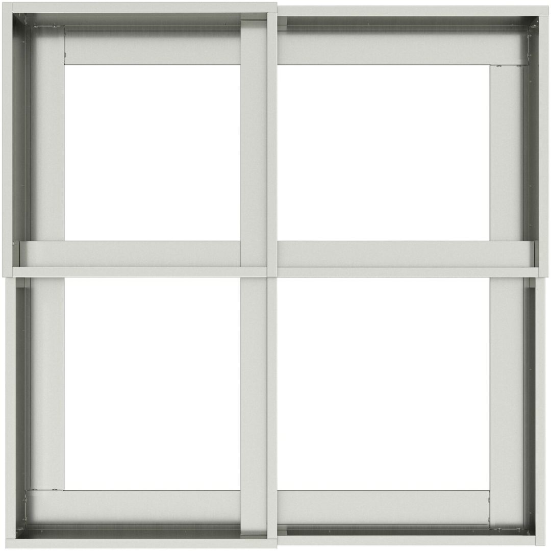 Trädgårdsplanta Galvaniserat Stål vidaXL 80 x 80 x 48 cm – bild 8