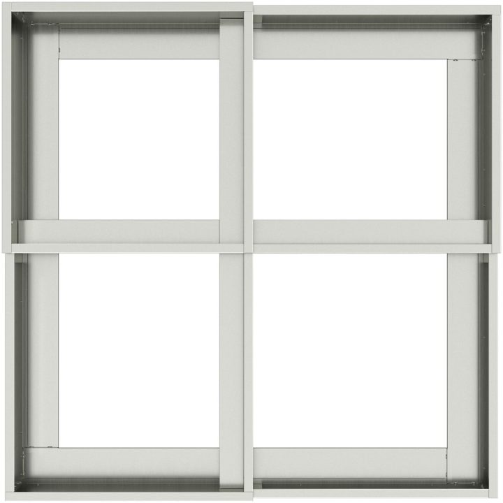 Trädgårdsplanta Galvaniserat Stål vidaXL 80 x 80 x 48 cm – bild 8
