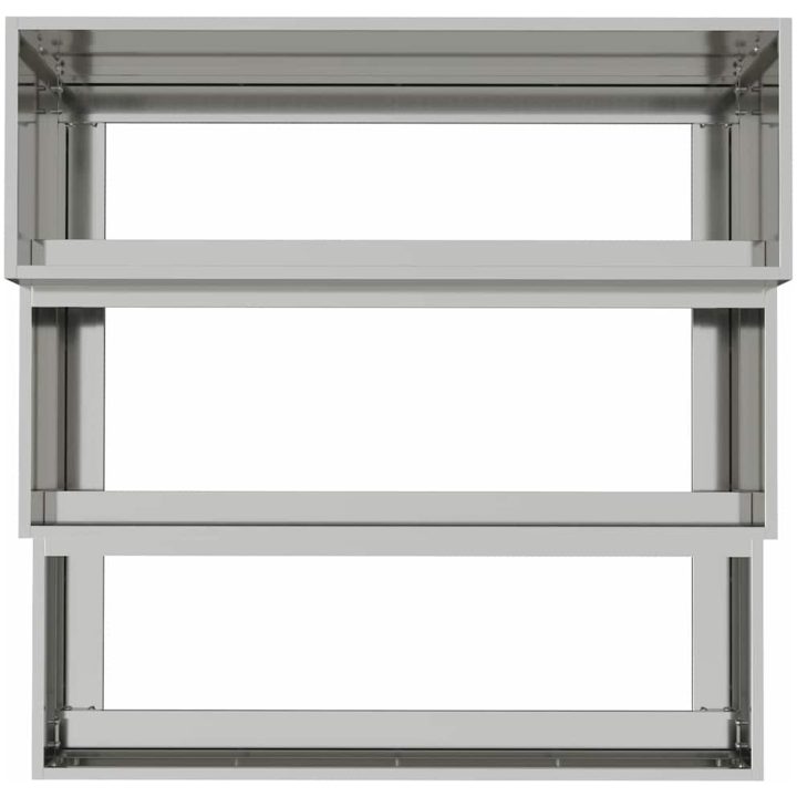 Trädgårdsplanter 3-nivå Galvaniserat Stål vidaXL 90 x 90 x 35 cm – bild 8