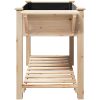 Trädgårdsplanter med hyllor 155x59x76 cm Massivt trä furu vidaXL 155 x 59 x 76.5 cm – miniatyr 6