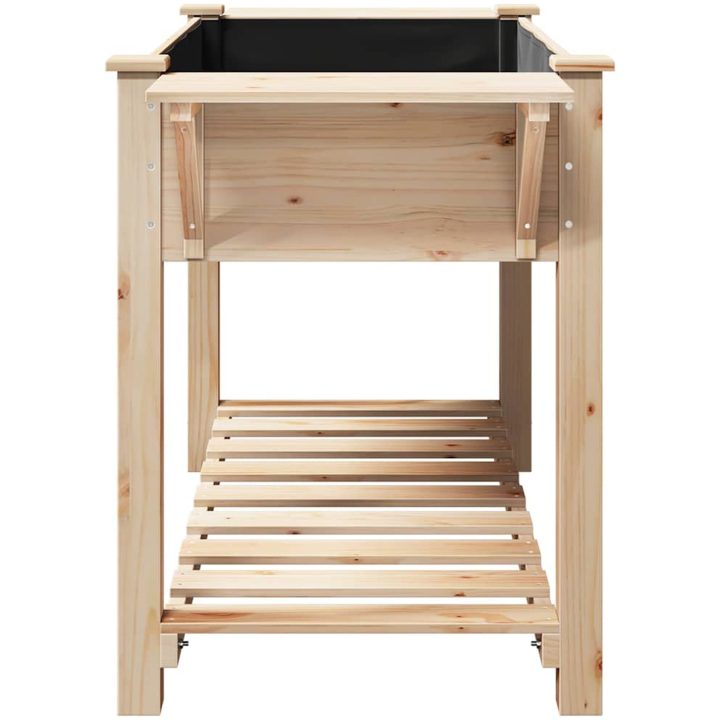 Trädgårdsplanter med hyllor 155x59x76 cm Massivt trä furu vidaXL 155 x 59 x 76.5 cm – bild 6