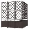 Trädgårdsplanter med spaljé 5 st Brun vidaXL 120 x 120 x 143 cm – miniatyr 6