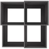 Trädgårdsplanter Svart Stål vidaXL 100 x 100 x 60 cm – miniatyr 8