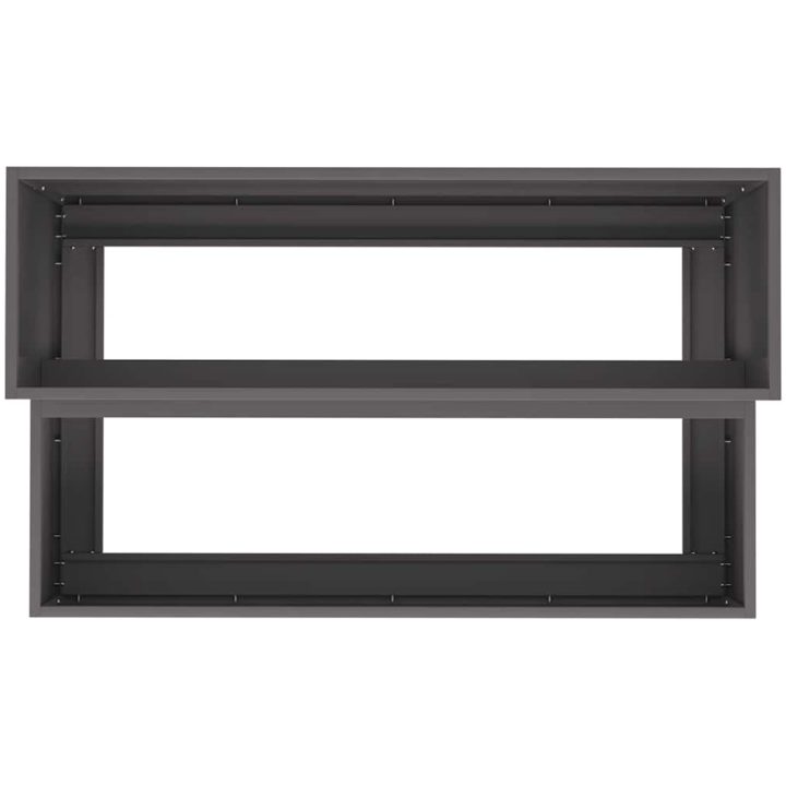 Trädgårdsplanterare 2-Lager Svart Stål vidaXL 100 x 60 x 45 cm – bild 8