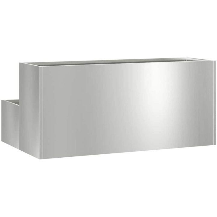 Trädgårdsplanterare 2-Nivå i galvaniserat stål vidaXL 100 x 60 x 45 cm – bild 5