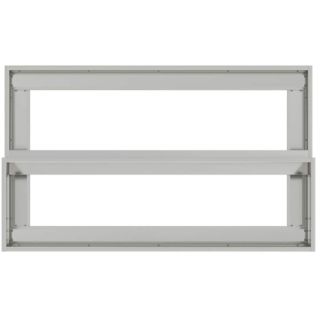 Trädgårdsplanterare 2-Nivå i galvaniserat stål vidaXL 100 x 60 x 45 cm – bild 8