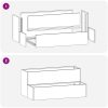 Trädgårdsplanterare 2-Tier 100x60x45 cm Väderbeständigt Stål vidaXL Medium – miniatyr 12