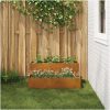 Trädgårdsplanterare 2-Tier 100x60x45 cm Väderbeständigt Stål vidaXL Medium – miniatyr 4