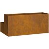 Trädgårdsplanterare 2-Tier 100x60x45 cm Väderbeständigt Stål vidaXL Medium – miniatyr 6