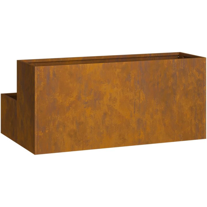 Trädgårdsplanterare 2-Tier 100x60x45 cm Väderbeständigt Stål vidaXL Medium – bild 6