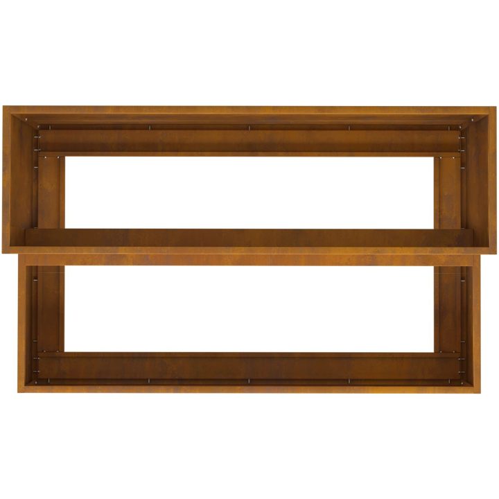 Trädgårdsplanterare 2-Tier 100x60x45 cm Väderbeständigt Stål vidaXL Medium – bild 9