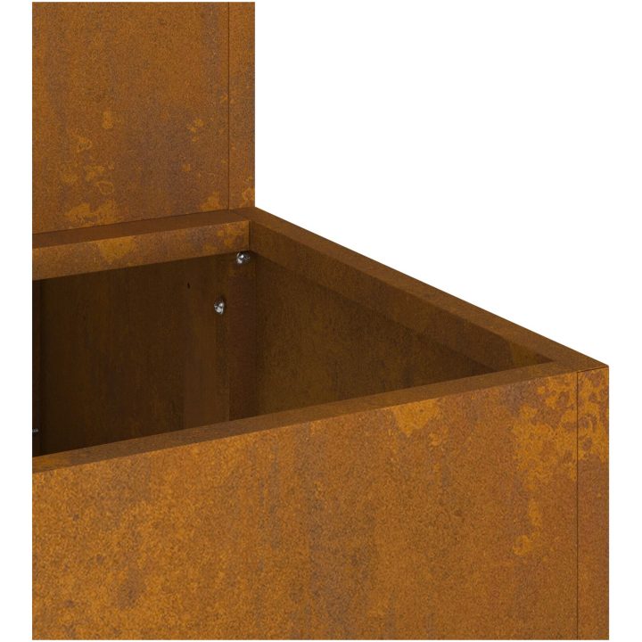Trädgårdsplanterare 2-Tier 100x60x45 cm Väderbeständigt Stål vidaXL Medium – bild 10